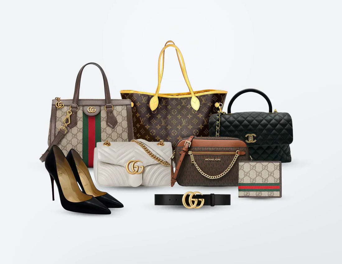 A collection of authentic designer bags we have at the brands archive