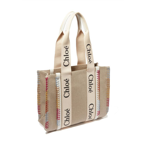 Chloé beige linnetygväska