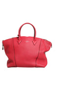 Griotte Taurillon Leather Soft Lockit MM Crossbody Bag