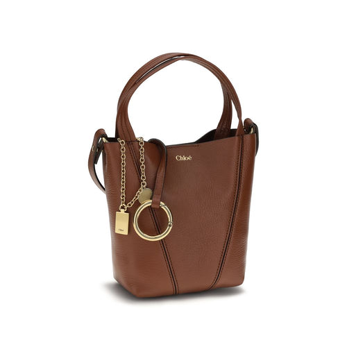 Chloé Brown Calf Leather Bos Taurus Skulderveske