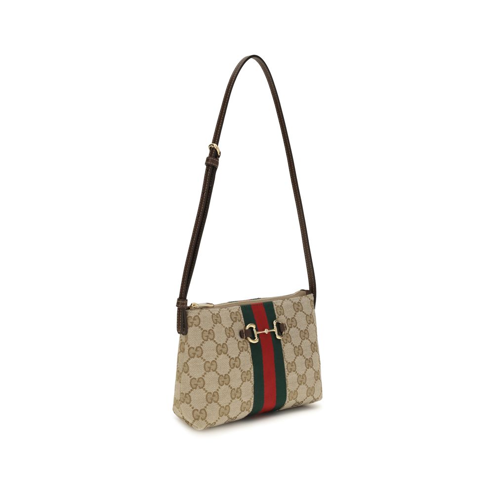 Beige Polyester Shoulder Bag