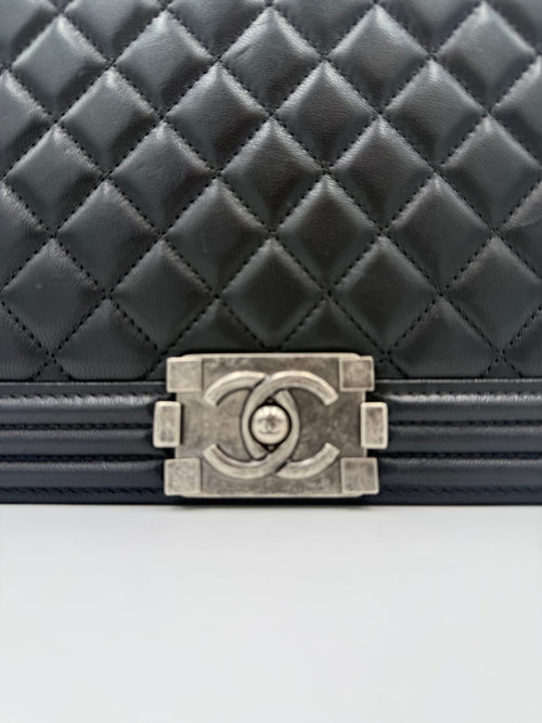 Chanel Bicolor håndveske i skinn