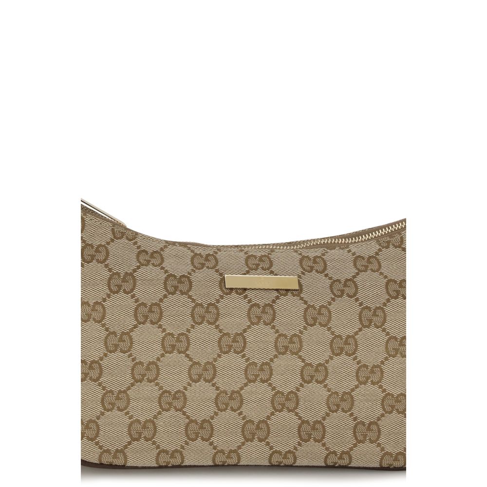 Beige Polyester Shoulder Bag