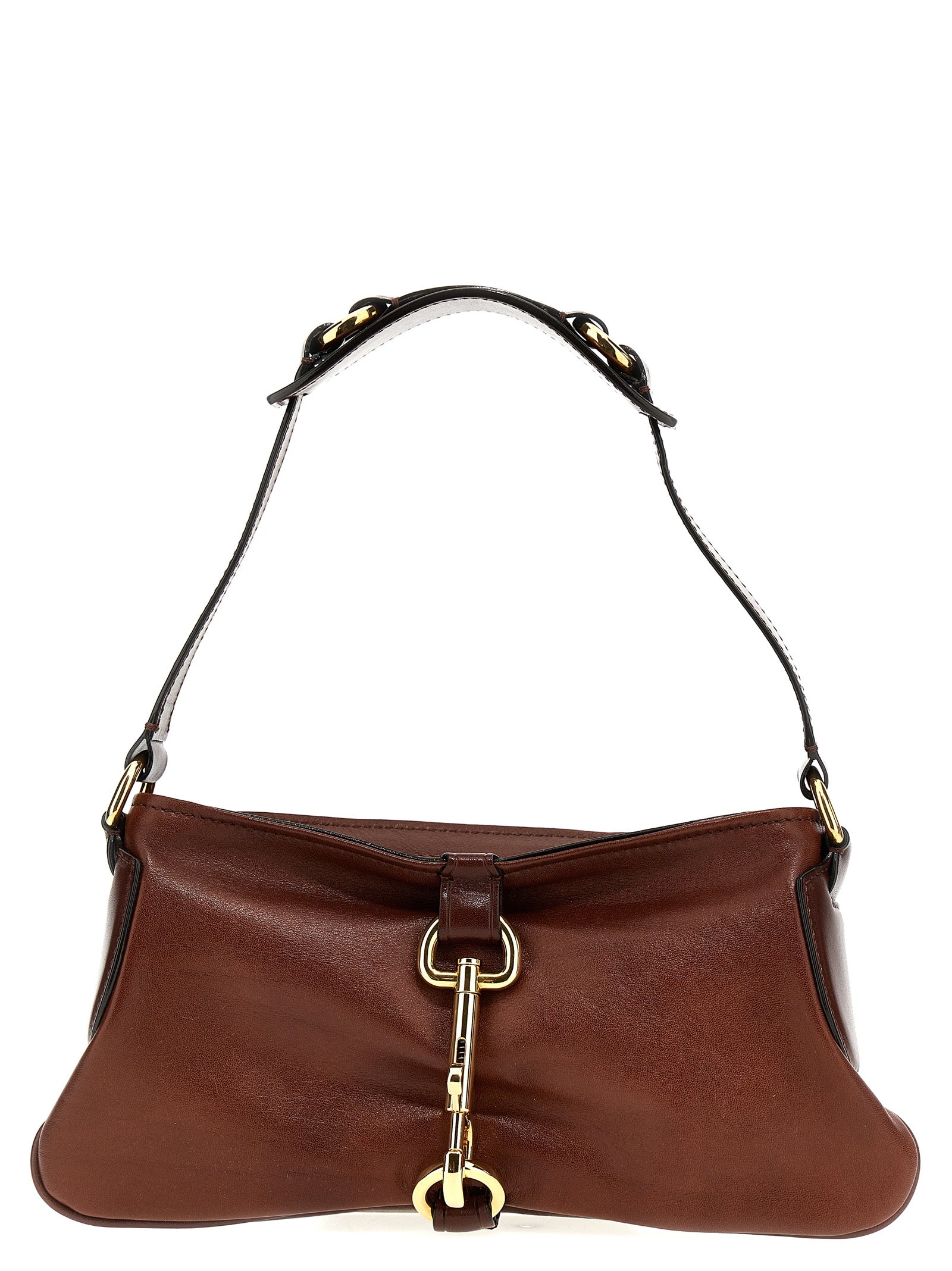 Brown Cotton Shoulder Bag