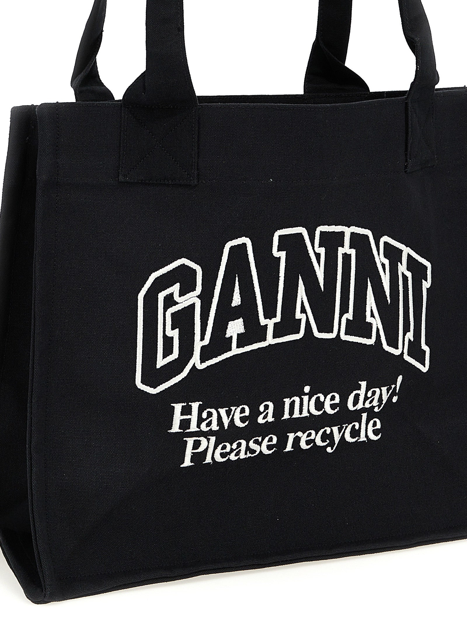Bicolor Recycled Cotton Tote Bag