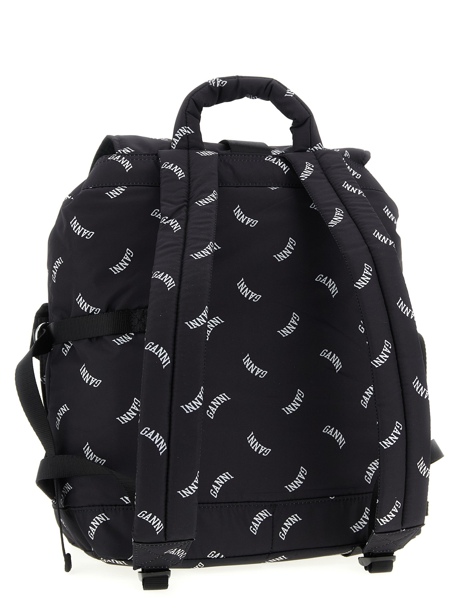 Black Polyester Backpack