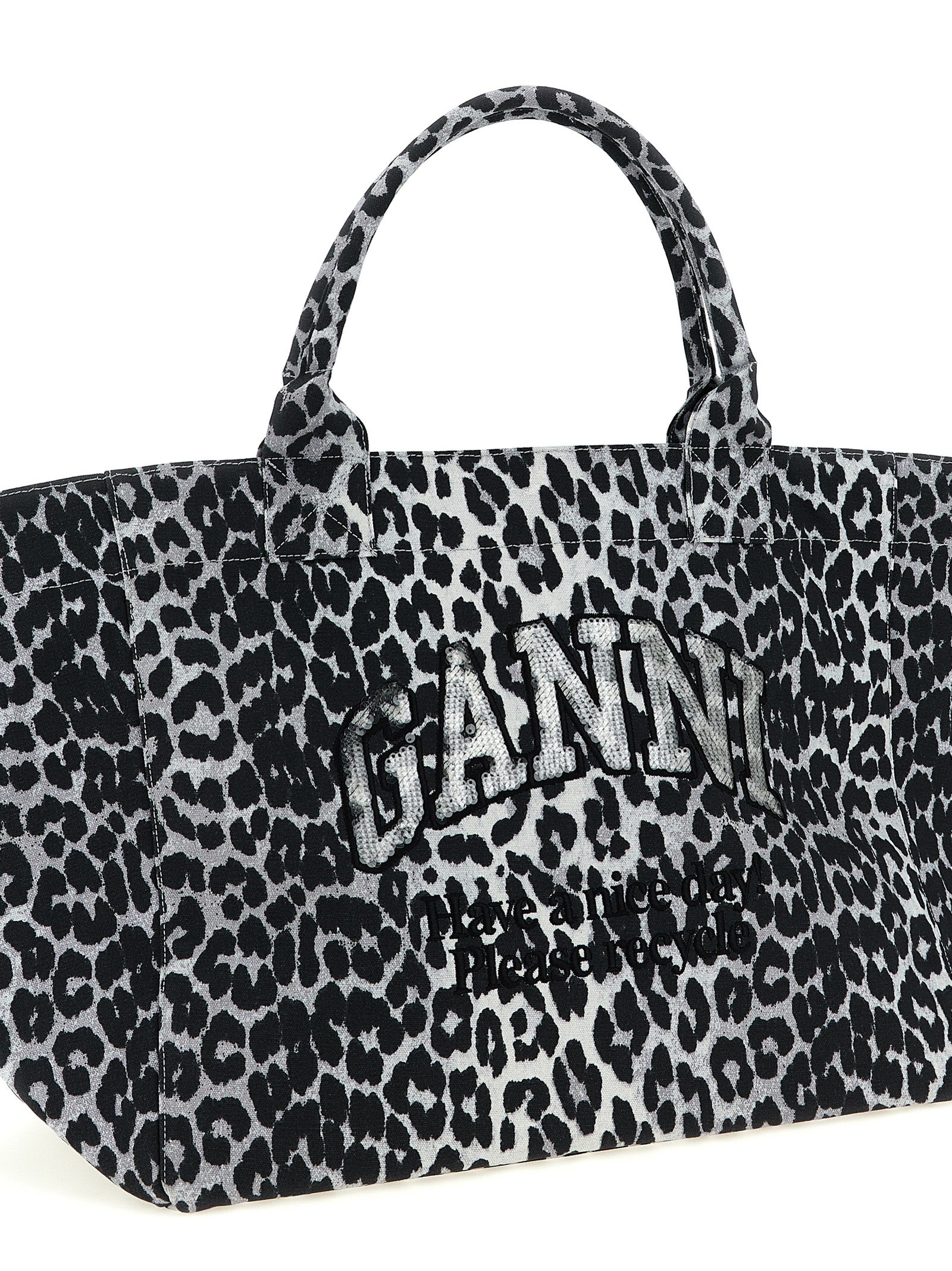 Gray Recycled Cotton Tote Bag