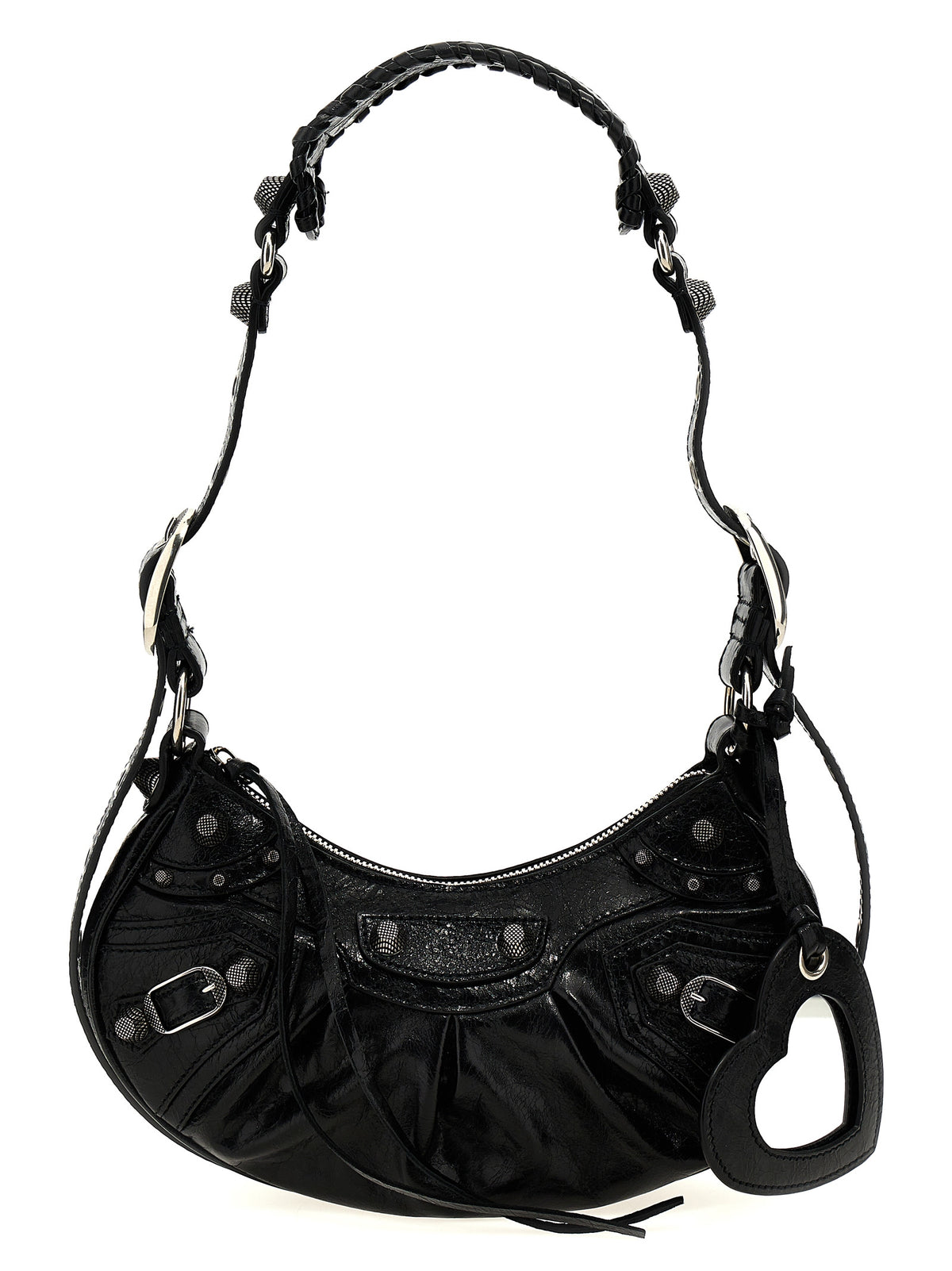 Balenciaga Le Cagole XS crossbody-veske i svart lammeskinn