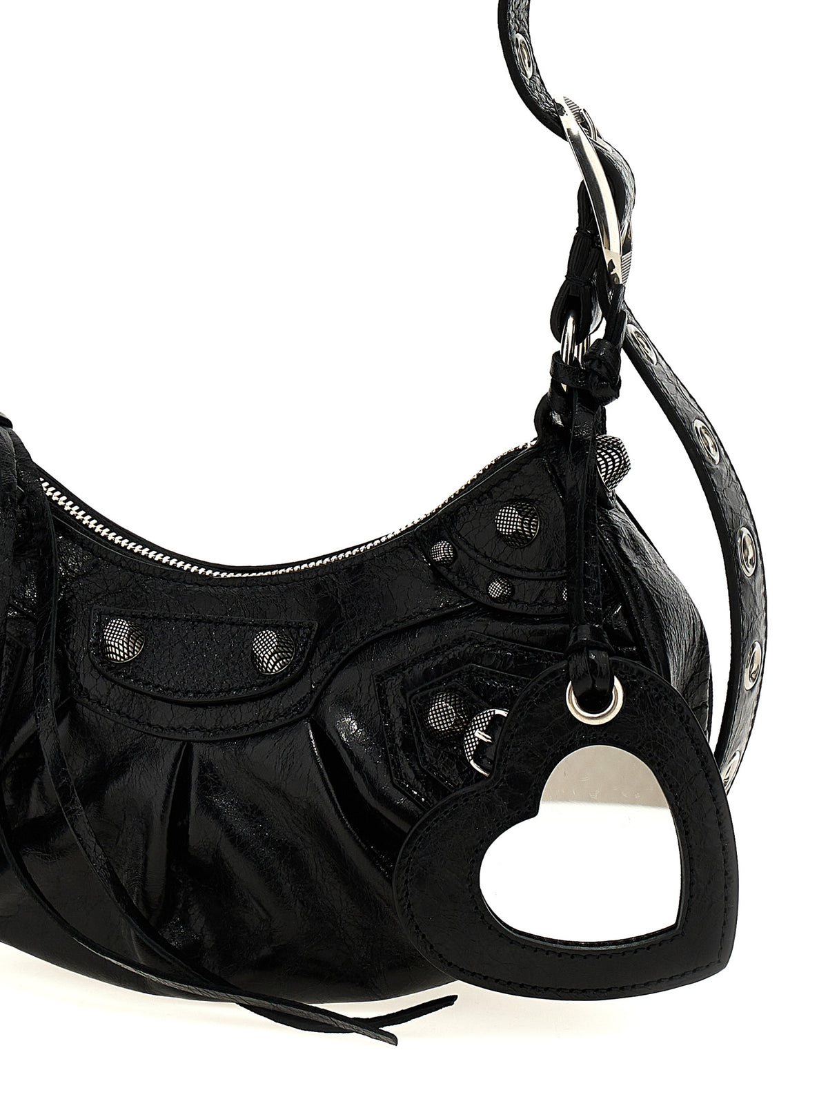 Balenciaga Le Cagole XS crossbody-veske i svart lammeskinn – bilde 3