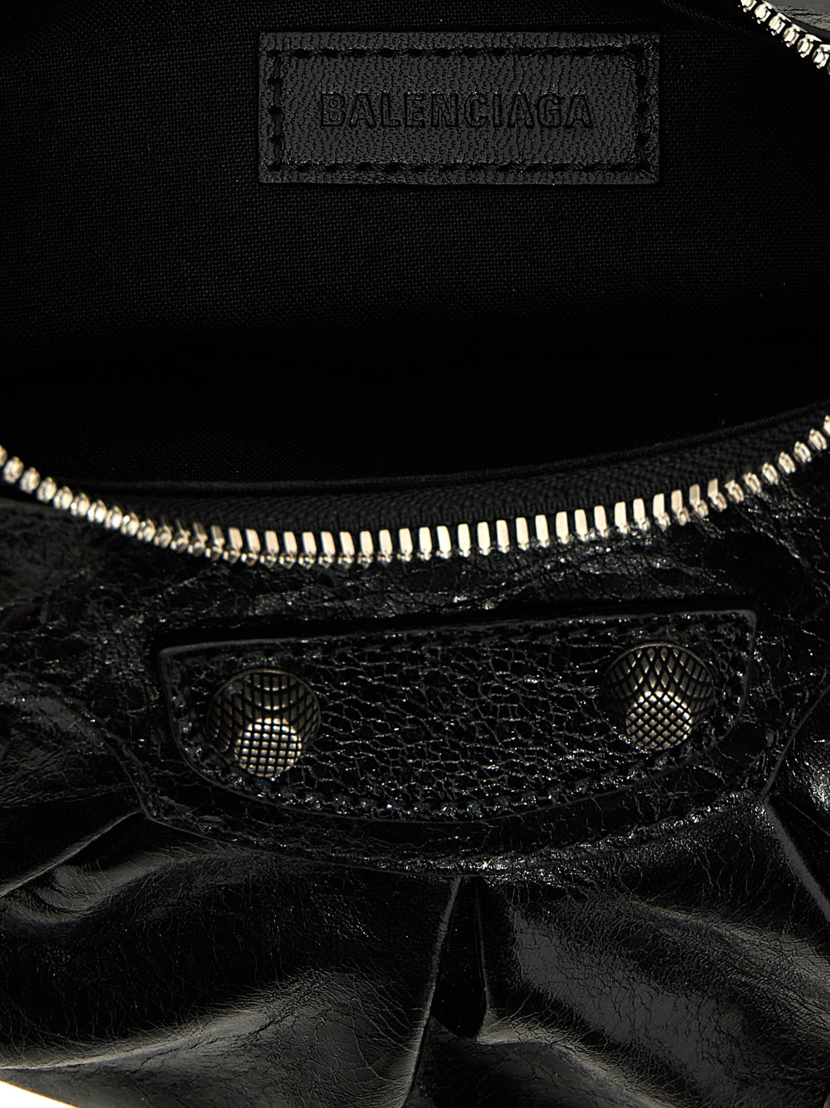 Balenciaga Le Cagole XS crossbody-veske i svart lammeskinn – bilde 4