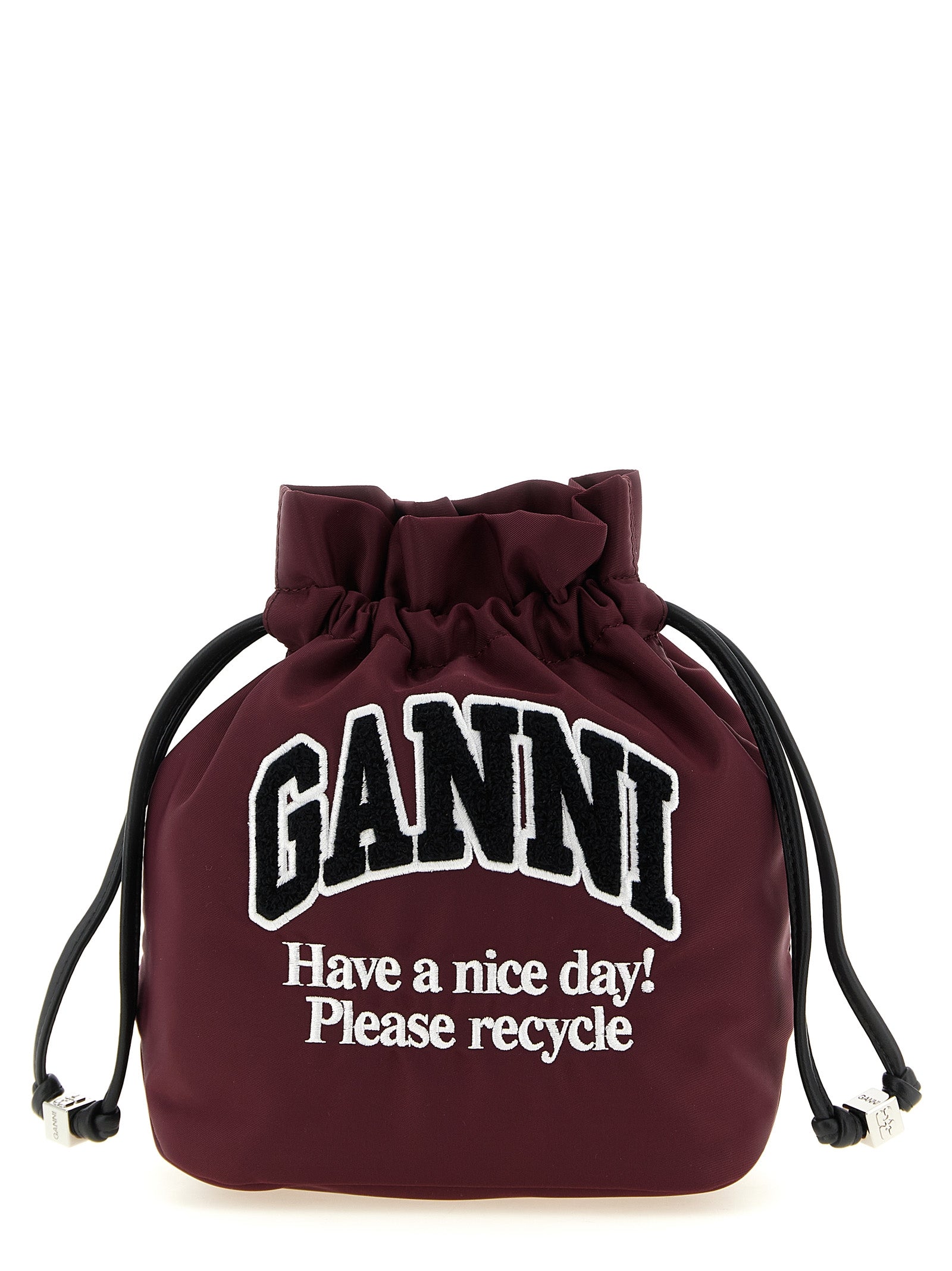 Bordeaux Recycled Polyamide Clutch Bag