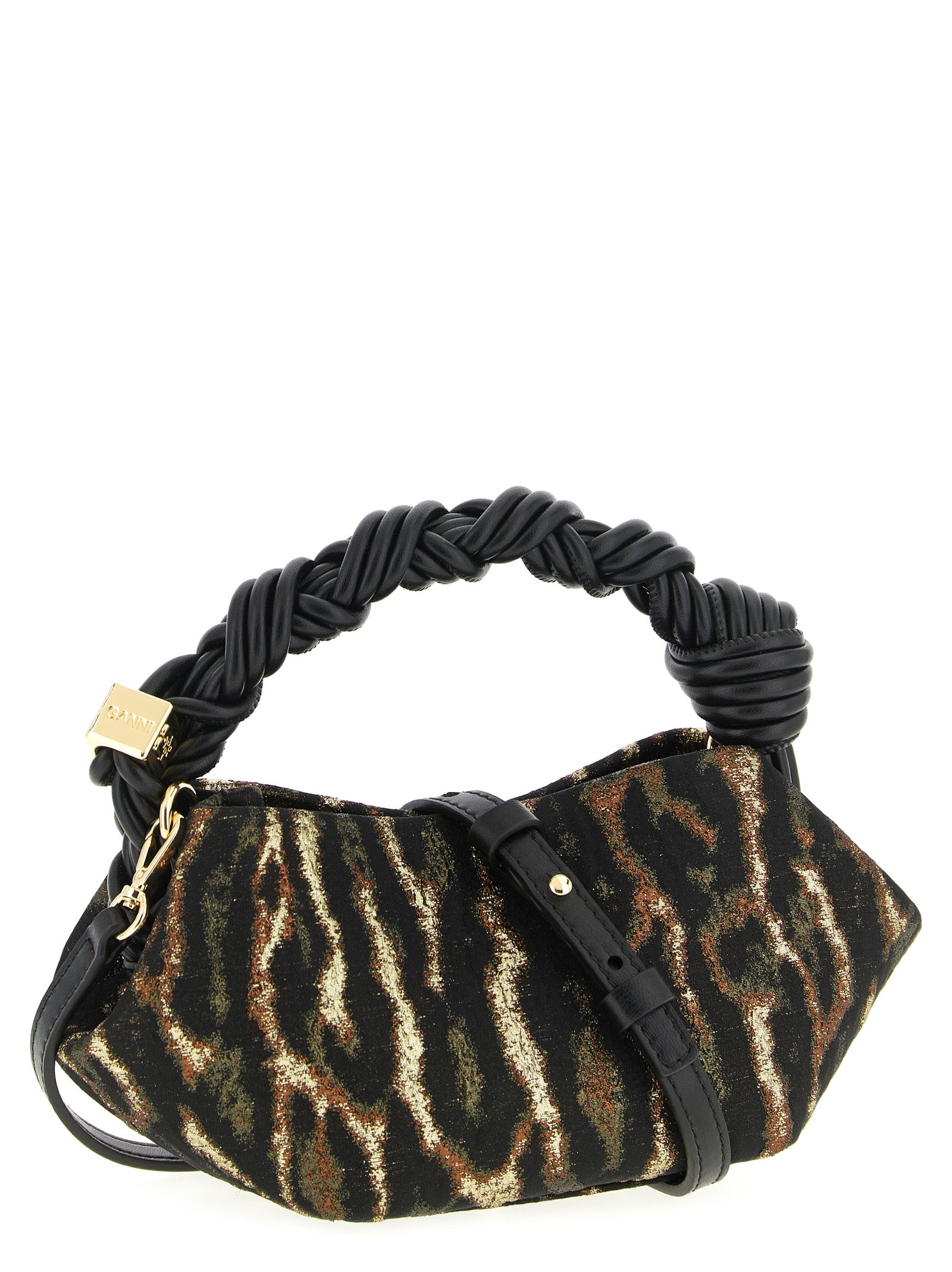 Brown Polyester Handbag