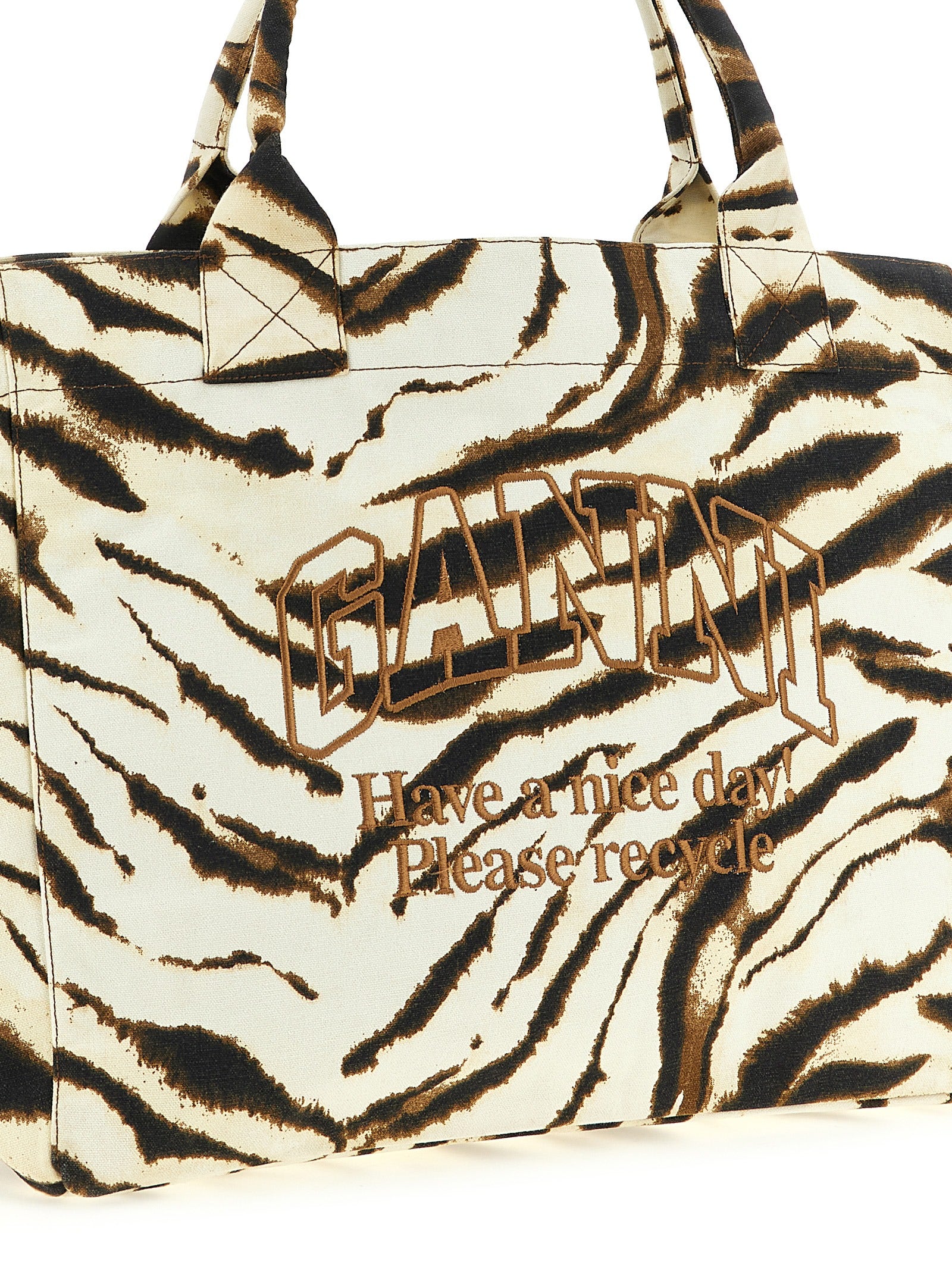 Beige Recycled Cotton Handbag