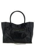 Balenciaga Black Lamb Leather Tote Bag