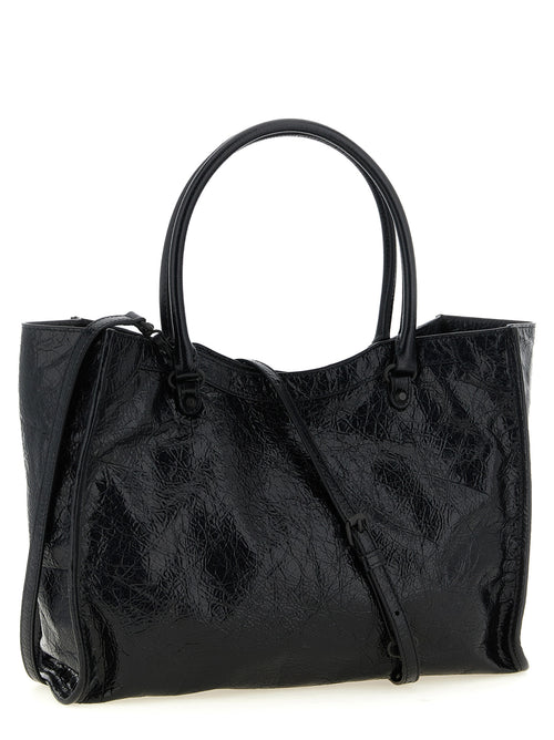 Balenciaga Black Lamb Leather Tote Bag