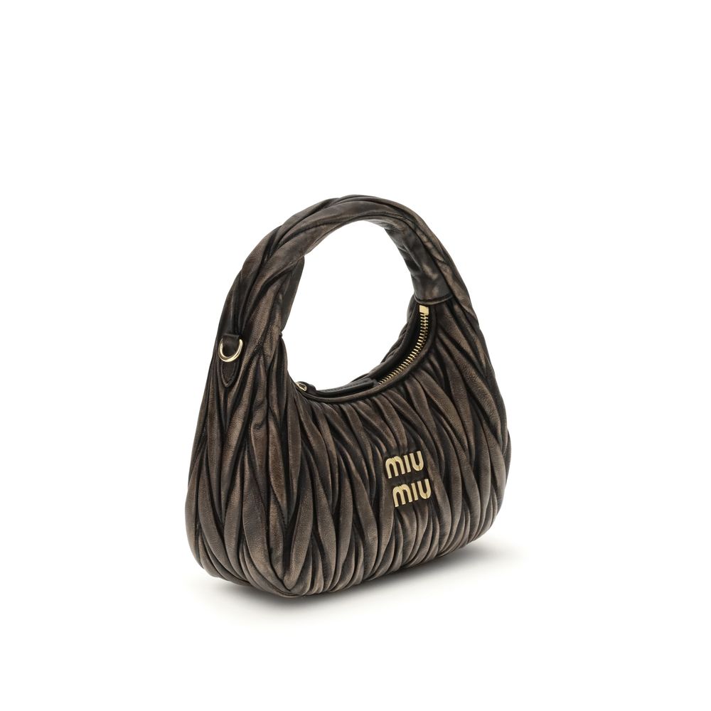 Miu Miu Wander Quilted Handbag in Brown Calf Leather – image 2