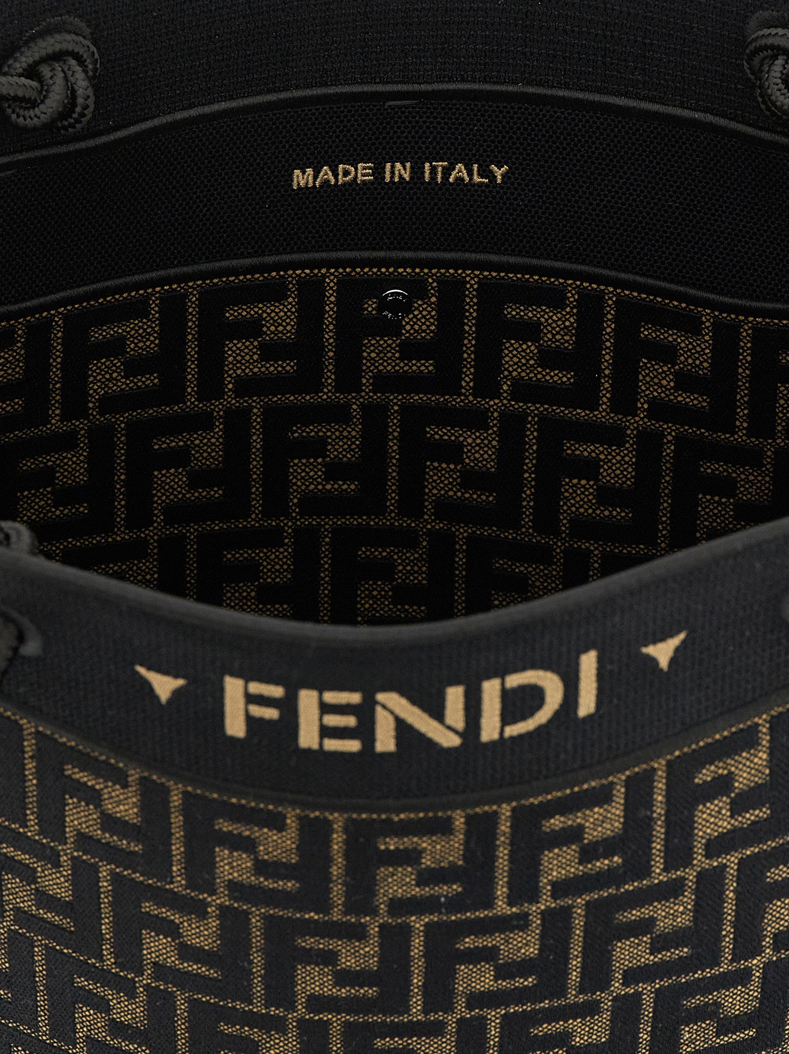 Fendi Brown Cotton Tote Bag