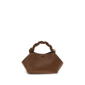 Ganni Brown Recycled Leather Handbag