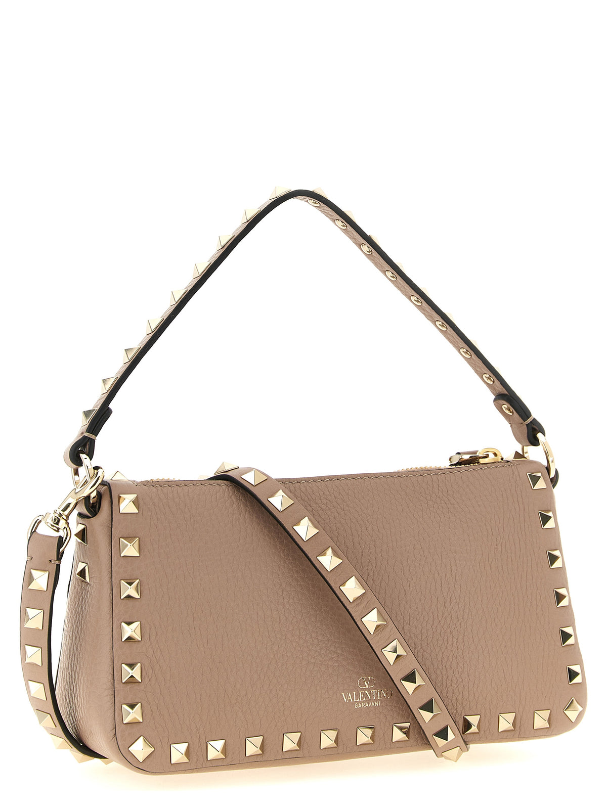 Valentino Garavani Rockstud Small Shoulder Bag in Nude Pink Calfskin – image 2