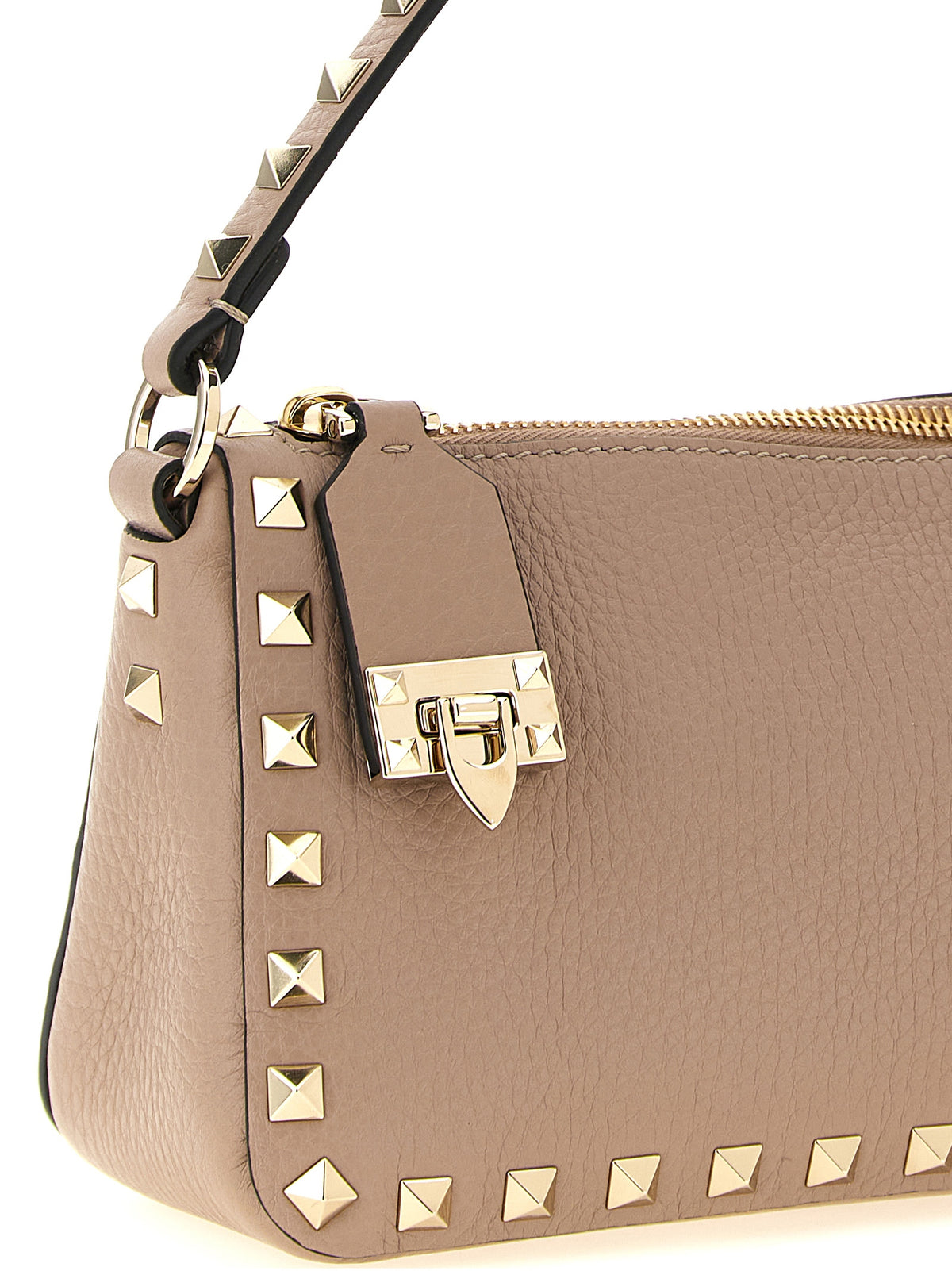 Valentino Garavani Rockstud Small Shoulder Bag in Nude Pink Calfskin – image 3