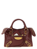 Balenciaga Le City Uptown mini håndveske i bordeaux geiteskinn