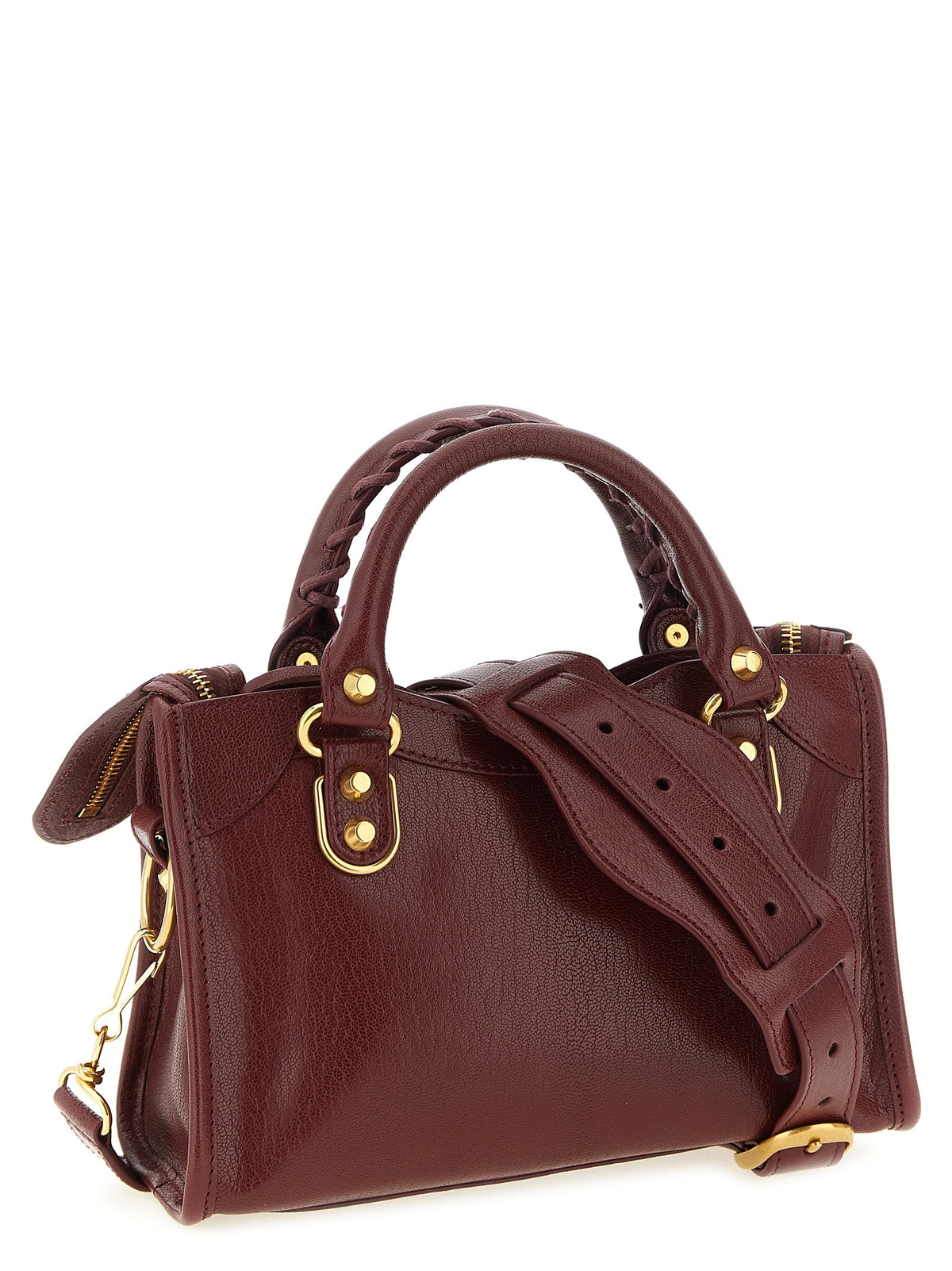 Balenciaga Le City Uptown mini håndveske i bordeaux geiteskinn – bilde 2