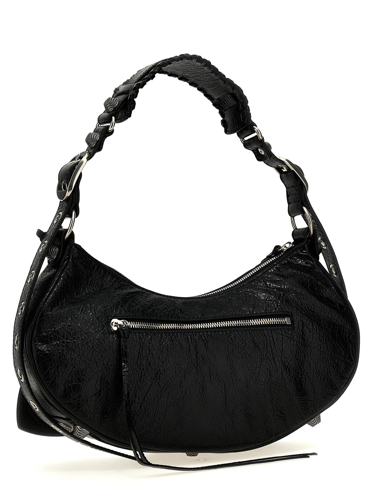 Balenciaga Le Cagole S skulderveske i svart lammeskinn – bilde 2