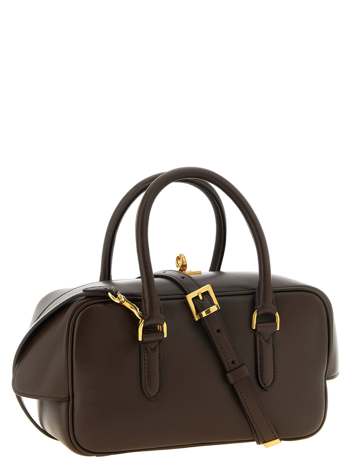 Balenciaga Bowling Le 7 liten håndveske i brunt lammeskinn – bilde 2