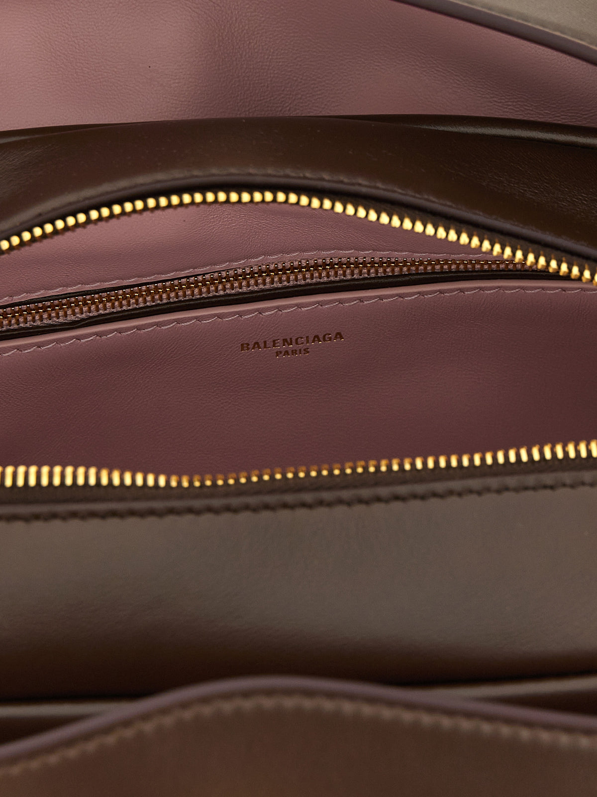 Balenciaga Bowling Le 7 liten håndveske i brunt lammeskinn – bilde 4