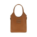 Miu Miu Brown Calf Leather Bos Taurus Handbag