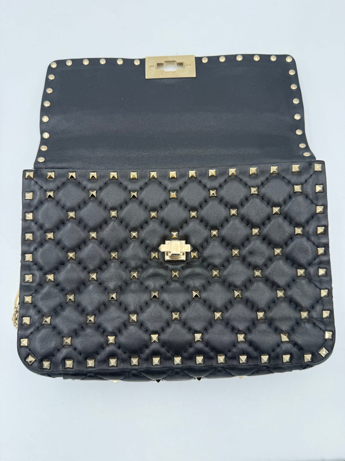 Valentino Garavani Rockstud Spike Bag in Black Leather – image 7