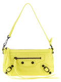 Balenciaga Le City Pouch skulderveske i gult lammeskinn