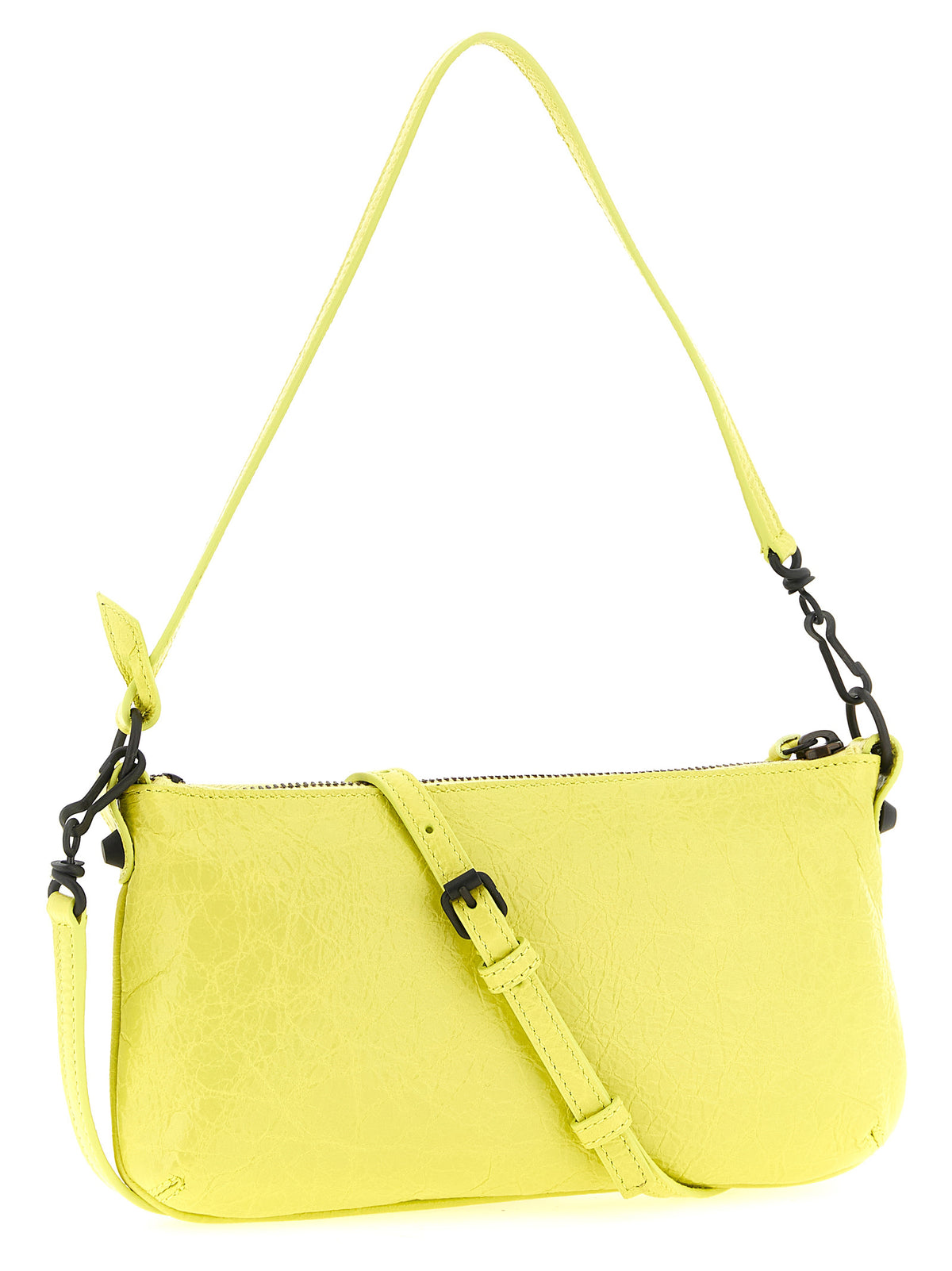 Balenciaga Le City Pouch skulderveske i gult lammeskinn – bilde 2