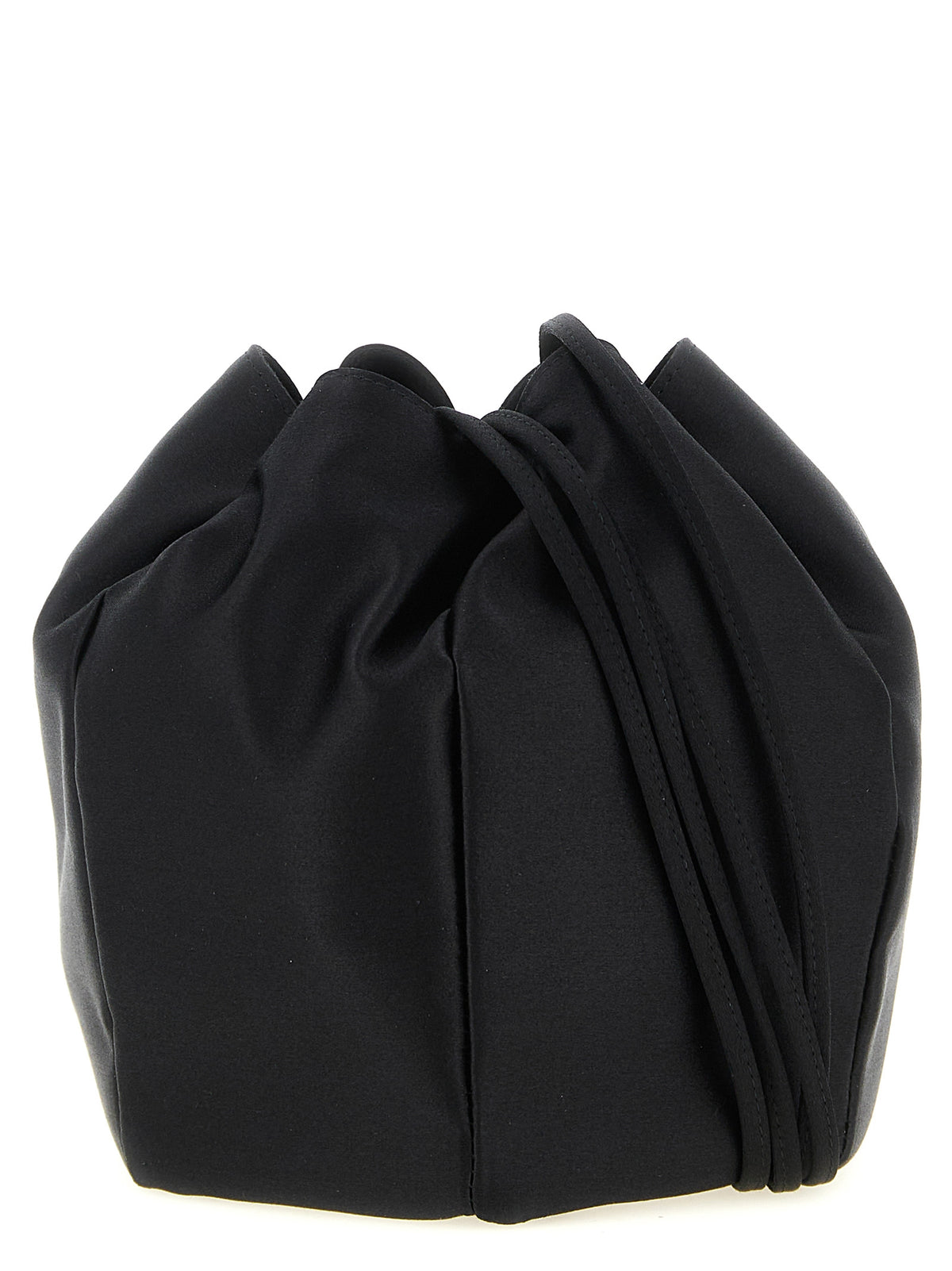 Prada Mini bucket-veske i svart sateng – bilde 2