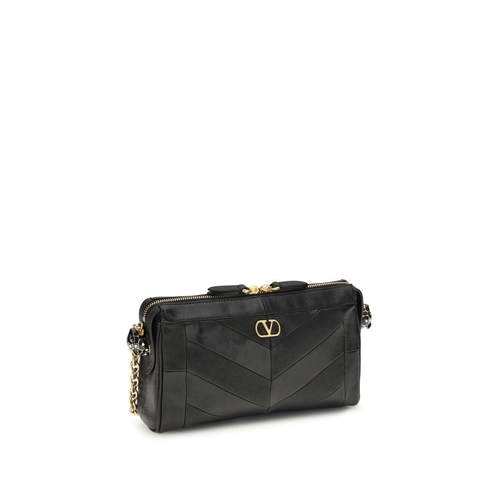 Valentino Garavani Panthea Chevron Small Shoulder Bag in Black Nappa Leather – image 2