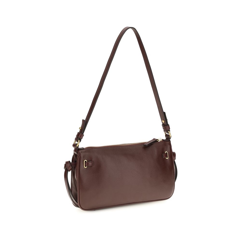 Chloé Paddington Sling Mini Shoulder Bag in Bordeaux Calf Leather – image 3