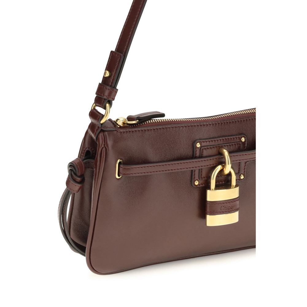 Chloé Paddington Sling Mini Shoulder Bag in Bordeaux Calf Leather – image 4