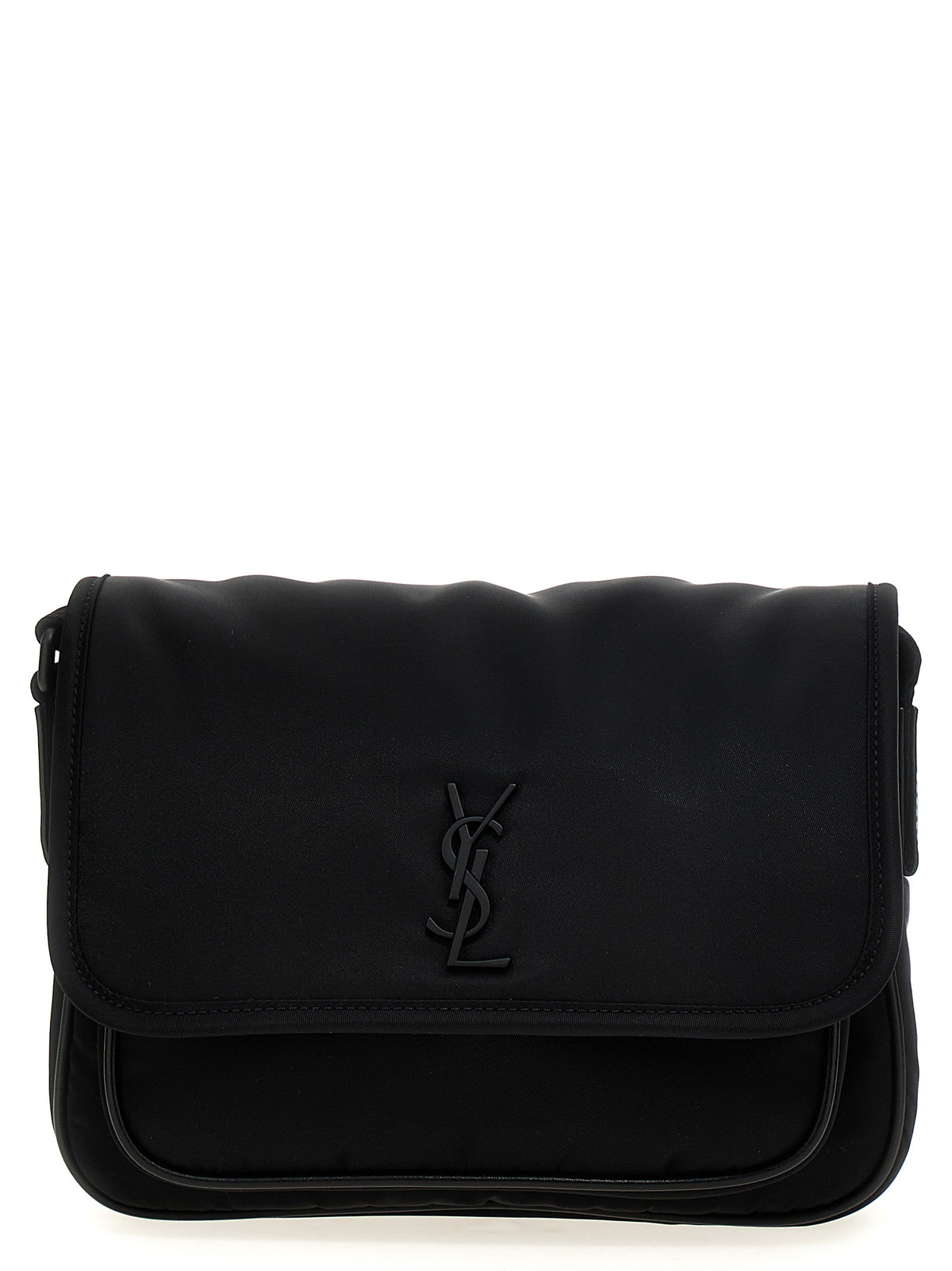 Saint Laurent Niki Messenger crossbody-veske i svart nylon