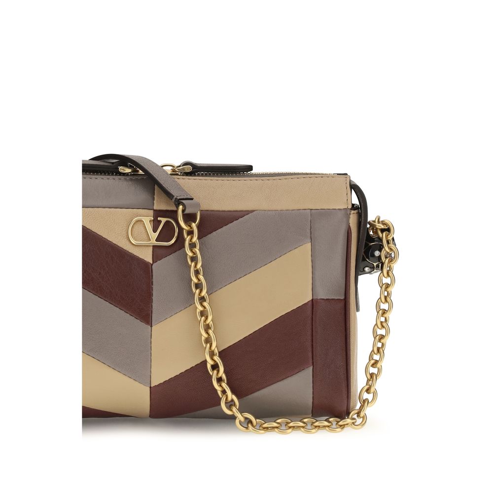 Valentino Garavani Panthea Chevron liten veske i flerfarget nappaskinn – bilde 4