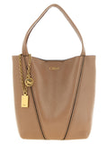 Chloé Spin Small Tote Bag in Garnet Cowhide Leather