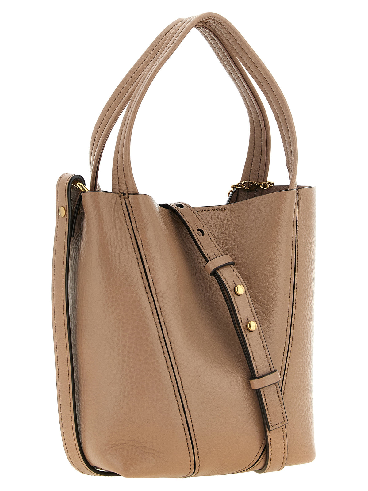 Chloé Spin Small Tote Bag in Garnet Cowhide Leather – image 2