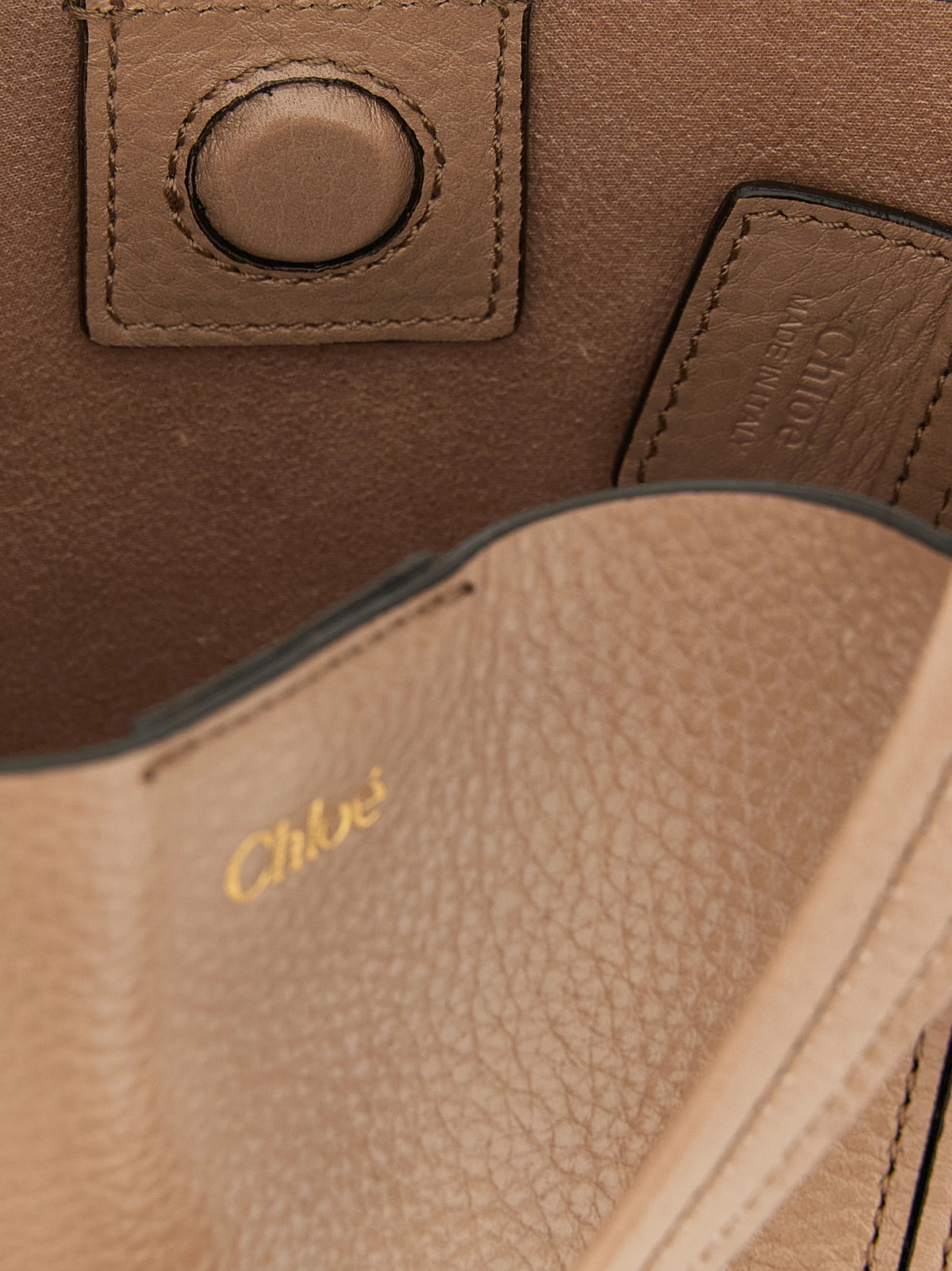 Chloé Spin Small Tote Bag in Garnet Cowhide Leather – image 4