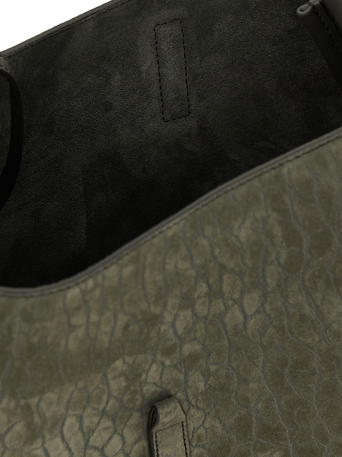 Saint Laurent Le 5 à 7 Micro Shoulder Bag in Grey Lambskin – image 4