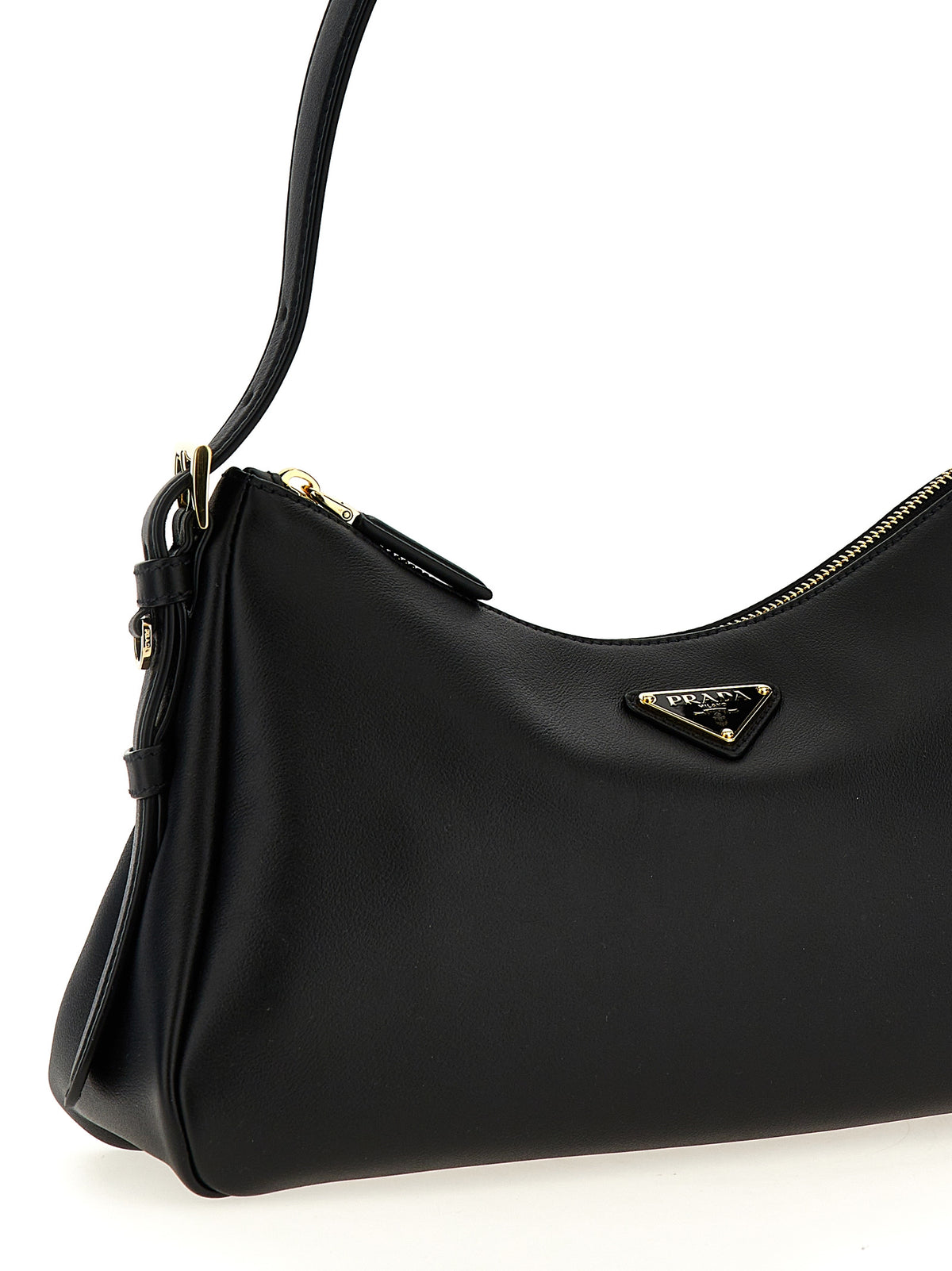 Prada Aimée Medium Shoulder Bag in Black Calfskin – image 3