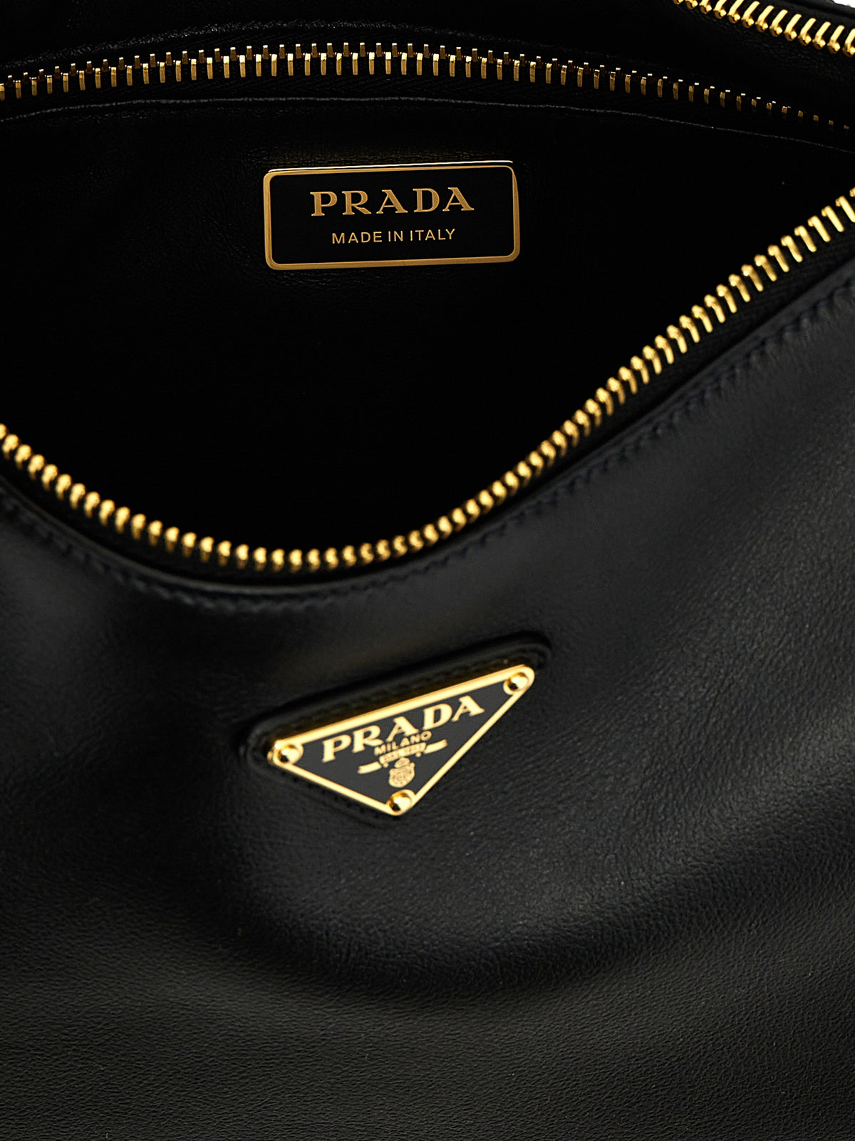 Prada Aimée Medium Shoulder Bag in Black Calfskin – image 4