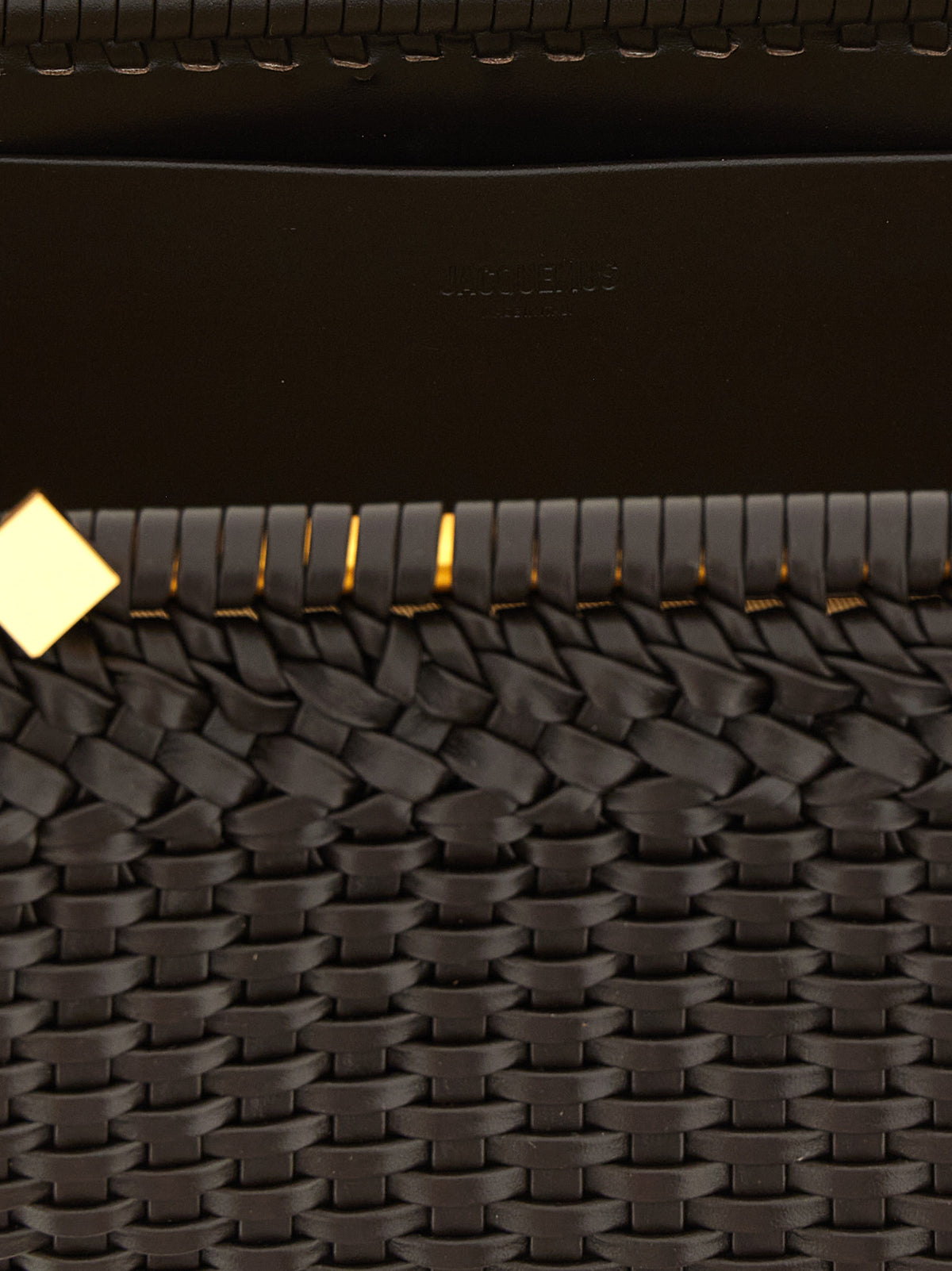 Jacquemus La Grande Pochette Salon Bag in Brown Woven Leather – image 4