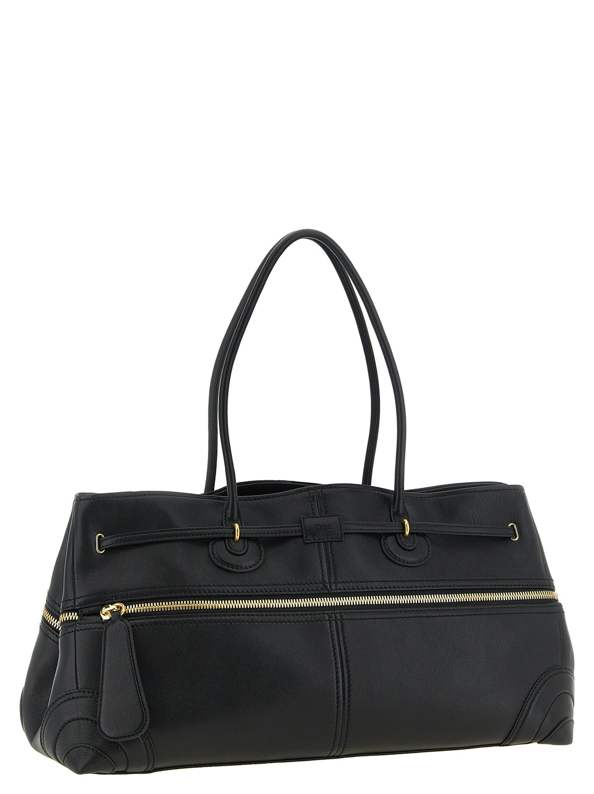 Chloé Paddington Sling Large Shoulder Bag in Black Lambskin – image 2