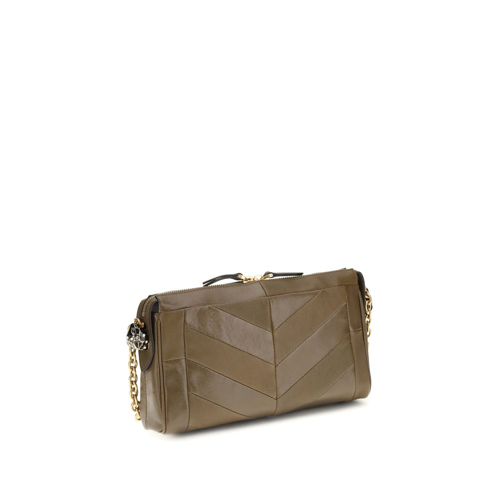 Valentino Garavani Panthea Chevron liten skulderveske i brunt nappaskinn – bilde 3