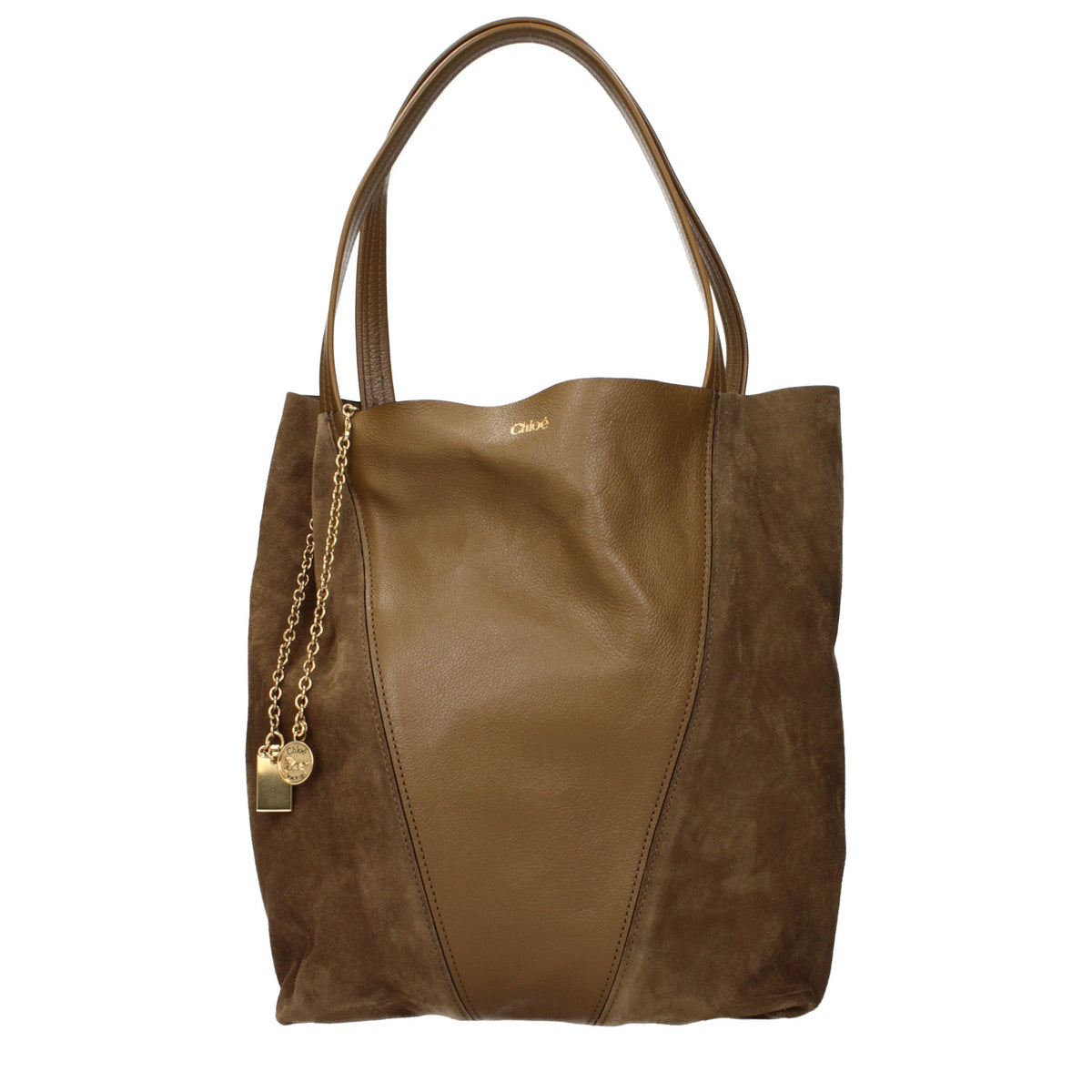 Chloé Shoulder Bag in Brown Suede
