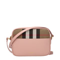 Burberry crossbody-veske i rosa skinn